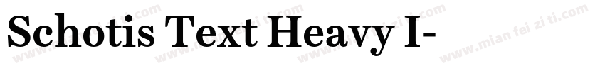 Schotis Text Heavy I字体转换